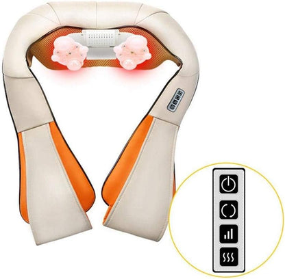 Masajeador Cervical Térmico Shiatsu para Cuello, Hombros, Espalda, Piernas y Glúteos